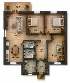 Продается 1-этажный дом, 105 м²