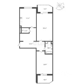 Продается 2-комн. квартира, 81,1 м²