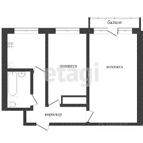 Продается 2-комн. квартира, 43,6 м²