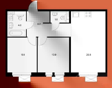 Продается 2-комн. квартира, 56 м²
