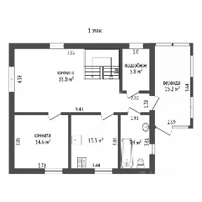 Продается 2-этажный дом, 151,3 м²