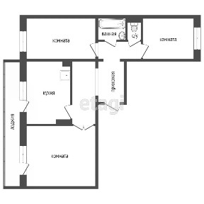 Продается 3-комн. квартира, 67,7 м²