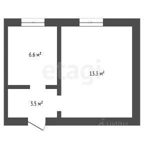 Продается 2-комн. квартира, 23,4 м²
