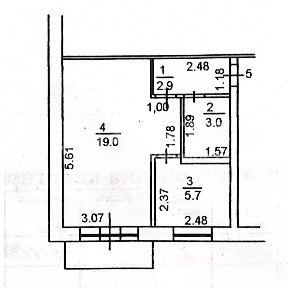 Продается 1-комн. квартира, 30,6 м²