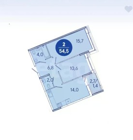Продается 2-комн. квартира, 53 м²