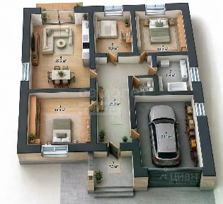 Продается 1-этажный дом, 126,3 м²