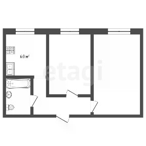 Продается 2-комн. квартира, 55,2 м²