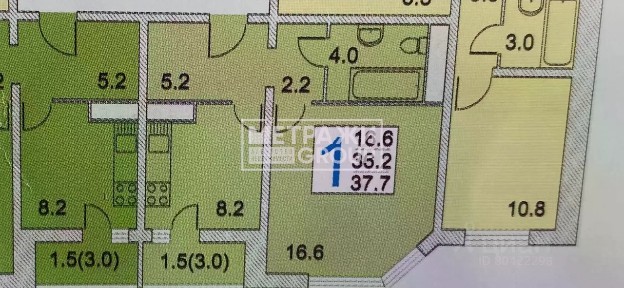 Продается 1-комн. квартира, 44,7 м²