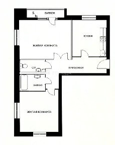 Продается 2-комн. квартира, 59,6 м²