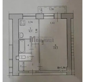 Продается 1-комн. квартира, 32 м²