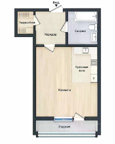 Продается студия, 23,3 м²