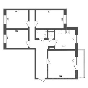 Продается 4-комн. квартира, 79,2 м²