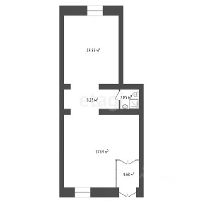 Продается студия, 18,3 м²