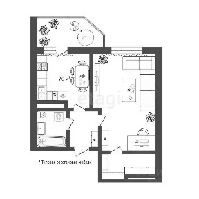 Продается 1-комн. квартира, 29,6 м²
