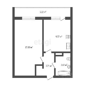 Продается 1-комн. квартира, 31,7 м²