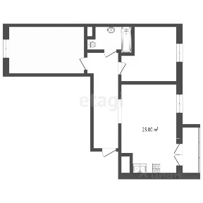 Продается 2-комн. квартира, 74 м²