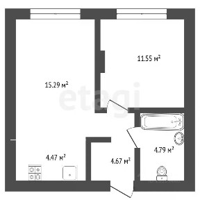 Продается 1-комн. квартира, 41 м²