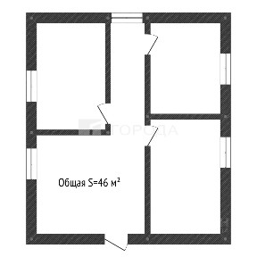 Продается 1-этажный дом, 46 м²