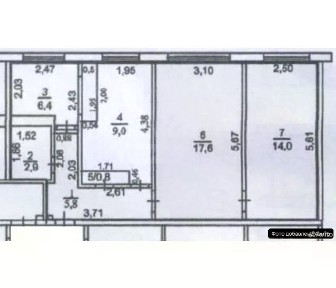 Продается 3-комн. квартира, 56,5 м²