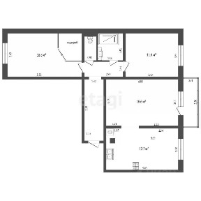 Продается 3-комн. квартира, 75,2 м²