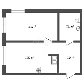 Продается 2-комн. квартира, 42,7 м²
