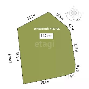 Продается 1-этажный дом, 34,6 м²