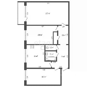 Продается 3-комн. квартира, 59,6 м²