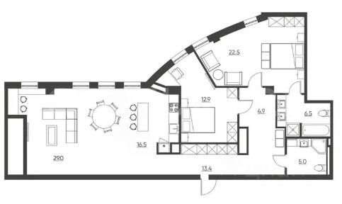 Продается 3-комн. квартира, 110,9 м²