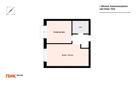 Сдается 1-комн. квартира, 37,4 м²
