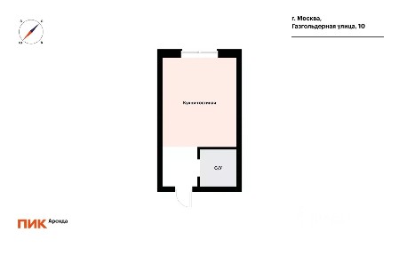 Сдается студия, 25 м²