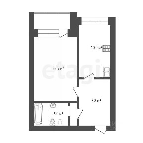 Продается 1-комн. квартира, 42,7 м²
