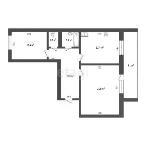 Продается 2-комн. квартира, 63,5 м²