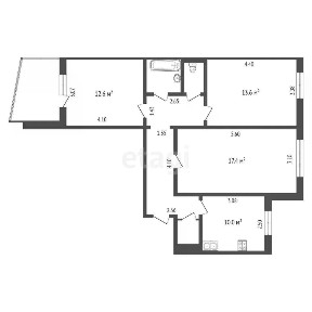 Продается 3-комн. квартира, 66,4 м²
