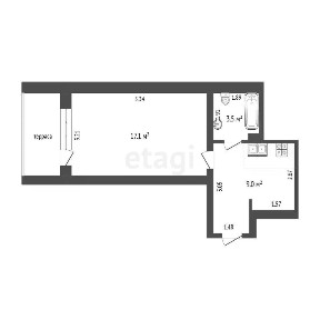 Продается 1-комн. квартира, 29,3 м²