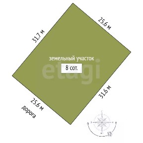 Продается участок, 8 сот.