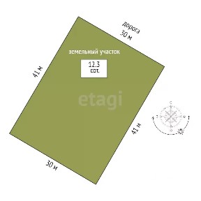 Продается участок, 12,3 сот.