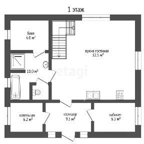 Продается 2-этажный дом, 102,3 м²