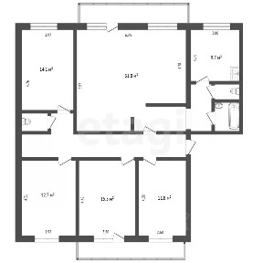 Продается 5-комн. квартира, 123,7 м²