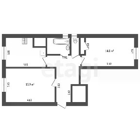 Продается 2-комн. квартира, 58,3 м²