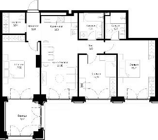 Продается 3-комн. квартира, 101,4 м²