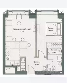 Продается 2-комн. квартира, 49,1 м²