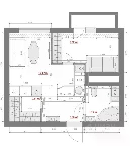 Продается 1-комн. квартира, 29,8 м²
