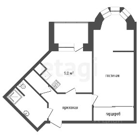 Продается 1-комн. квартира, 40,6 м²
