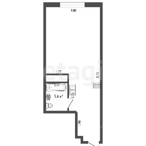 Продается студия, 28,1 м²