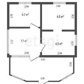 Продается 1-этажный дом, 39,7 м²