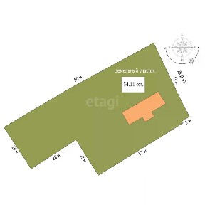 Продается 1-этажный дом, 140 м²