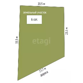 Продается 1-этажный дом, 53 м²