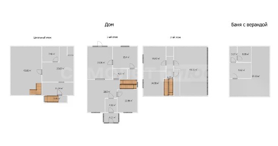 Продается 2-этажный дом, 252,8 м²