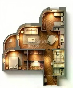 Продаются 3-комн. апартаменты, 81,5 м²