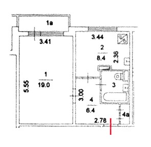 Продается 1-комн. квартира, 38 м²